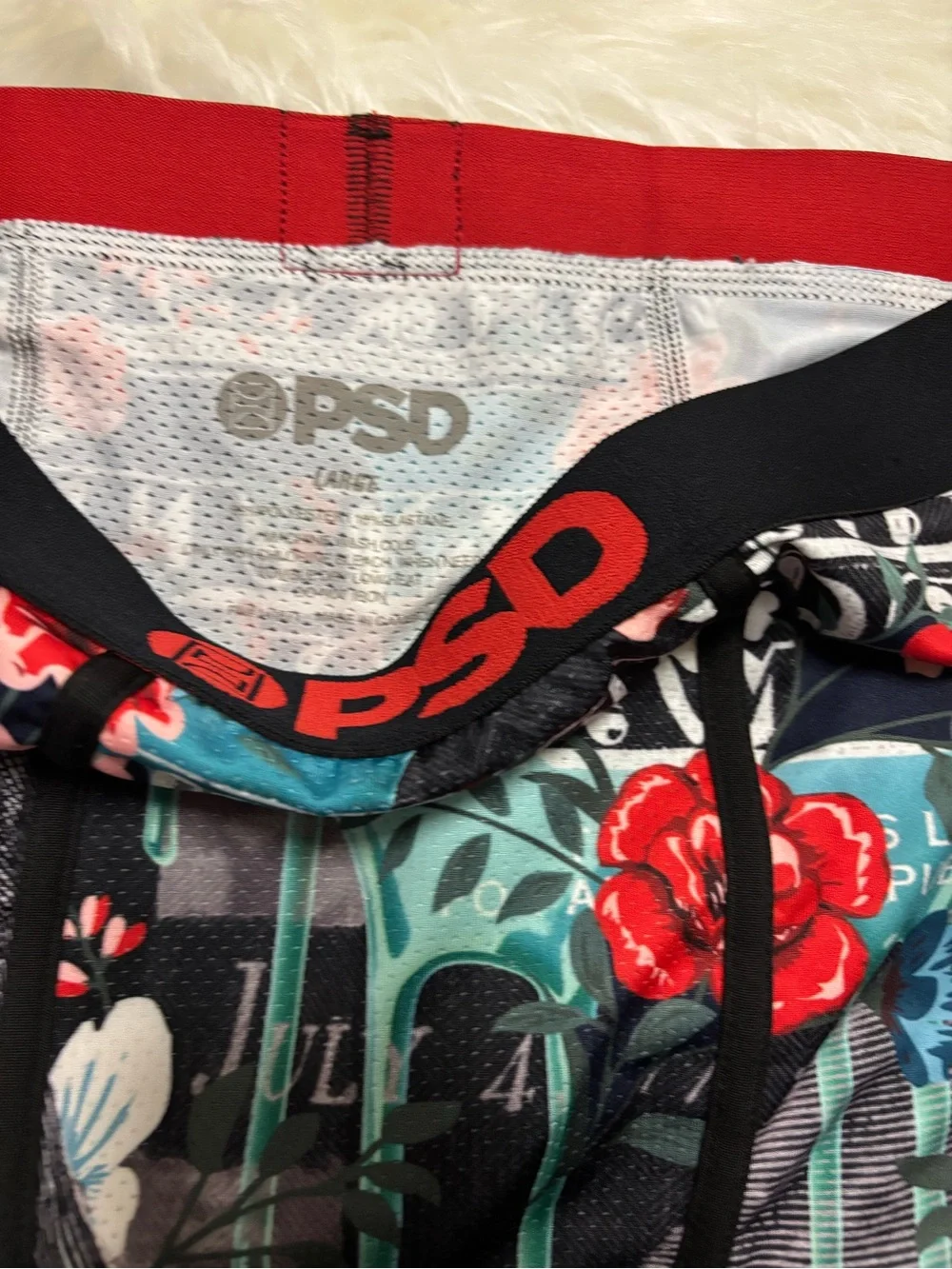 PSD Money & Floral Boxer Briefs -‎ Black, Red, Teal, White